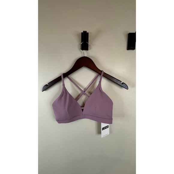 LSKD Ascend Sports Bra - Grape Criss Cross Back - Medium - Picture 1 of 3